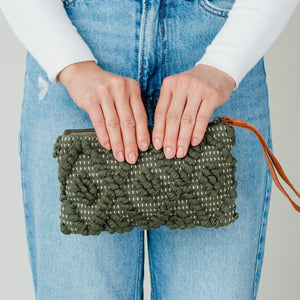 PANACHE Diamond Pattern Wristlet